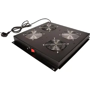 Rack cooling unit Secomp 19-inch model 26.21.0300, 2 fans, ON/OFF, black