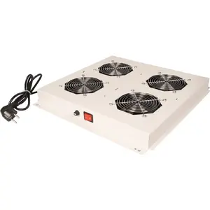 Secomp 19-inch Roof Fan Unit 4 Fans ON/OFF, grey, model 26.21.0301