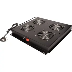 Secomp 19" Cooling Unit Model 26.21.0302 — 4 Fans, ON/OFF, Black