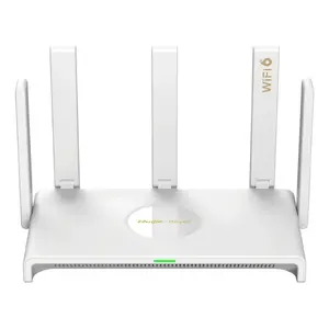 Tabletop wireless router RUIJIE RG-EW3000GX — Dual-band Wi‑Fi 6 2976 Mbps, 3×Gigabit LAN, 2×WAN, 5 external antennas, white