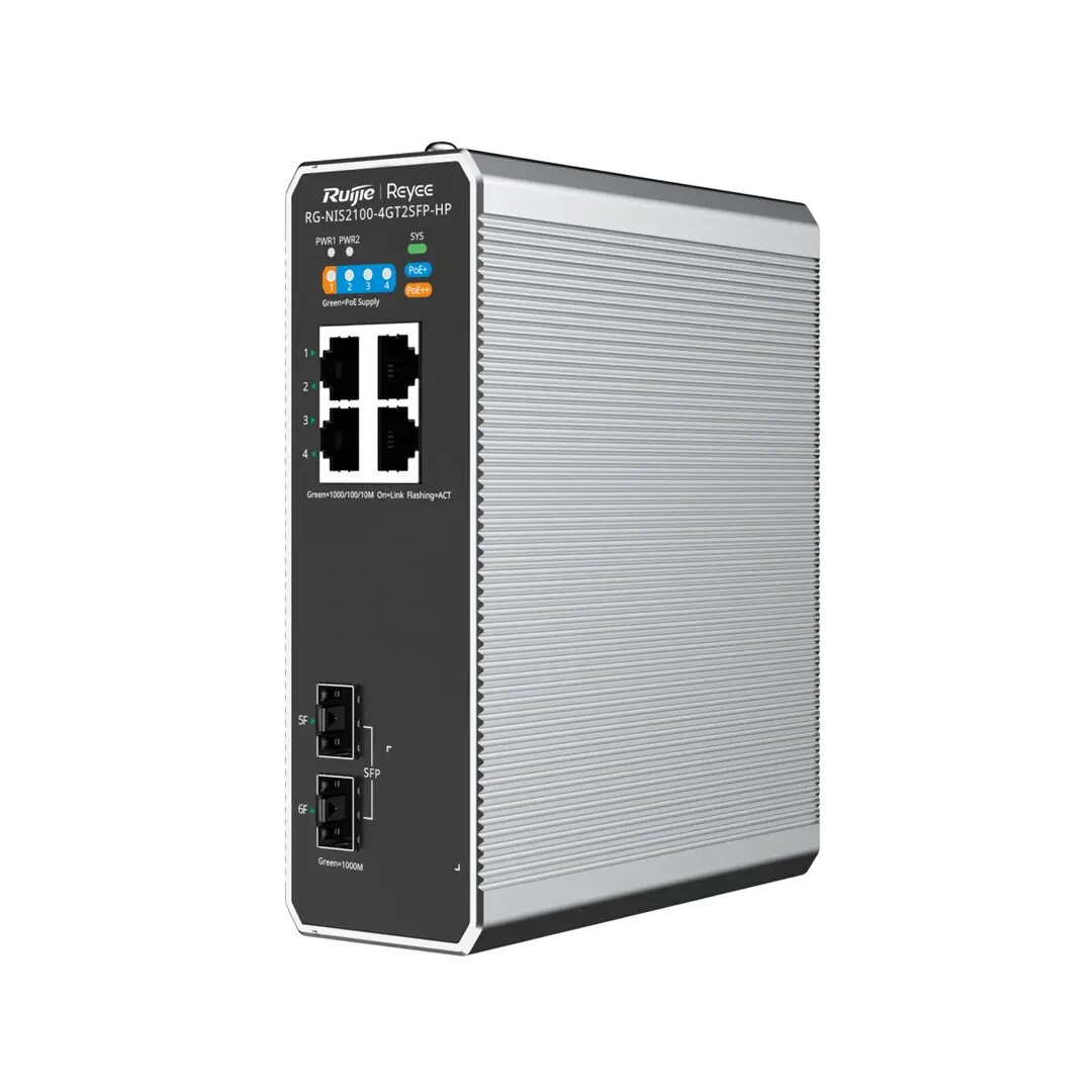 Pārvaldāms L2 tīkla slēdzis RUIJIE RG-NIS2100-4GT2SFP-HP