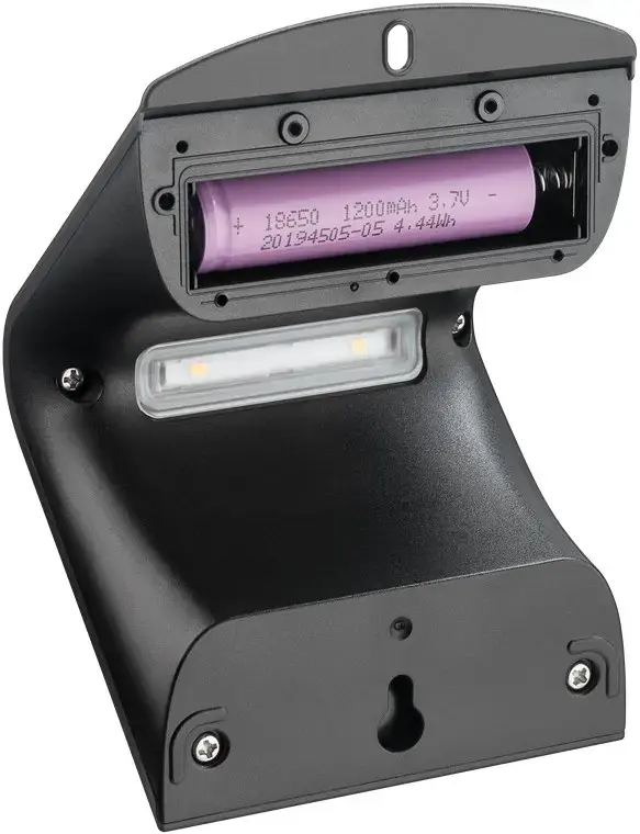 Outdoor Wall Light Goobay 1.5W Black LED Solar Photo 4