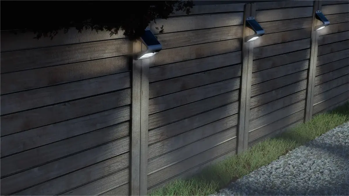 Outdoor Wall Light Goobay 1.5W Black LED Solar Photo 5