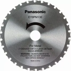 Metal Cutting Blade Panasonic PAEY9PM13E32 for EY45A2/EY4542, 135 mm Diameter, 30 Teeth
