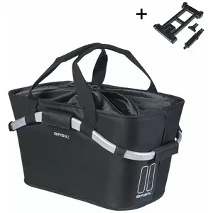 Задняя корзина Basil Classic Carry All 22L с MIK-системой (готова к установке) черная