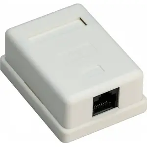 Outlet box GOOBAY 77632 for RJ-45 sockets, white, 50×65.8×25 mm