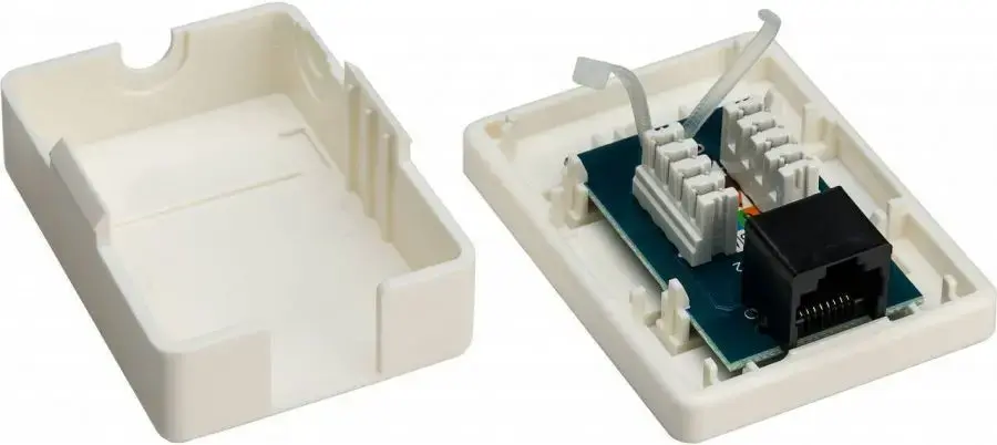 GOOBAY 77632 outlet box for RJ-45, white Photo 2