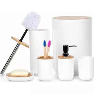 Bathroom accessory set Vilde 6-piece model 568054 white
