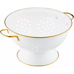 Colander VERGIONIC DURSZLAK 61022 ROYAL BIAŁY — kitchen strainer, plastic, round