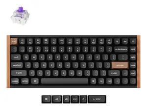 Keychron K2 HE 75% Wireless Mechanical Gaming Keyboard, Magnetic Switches, QWERTY, Black