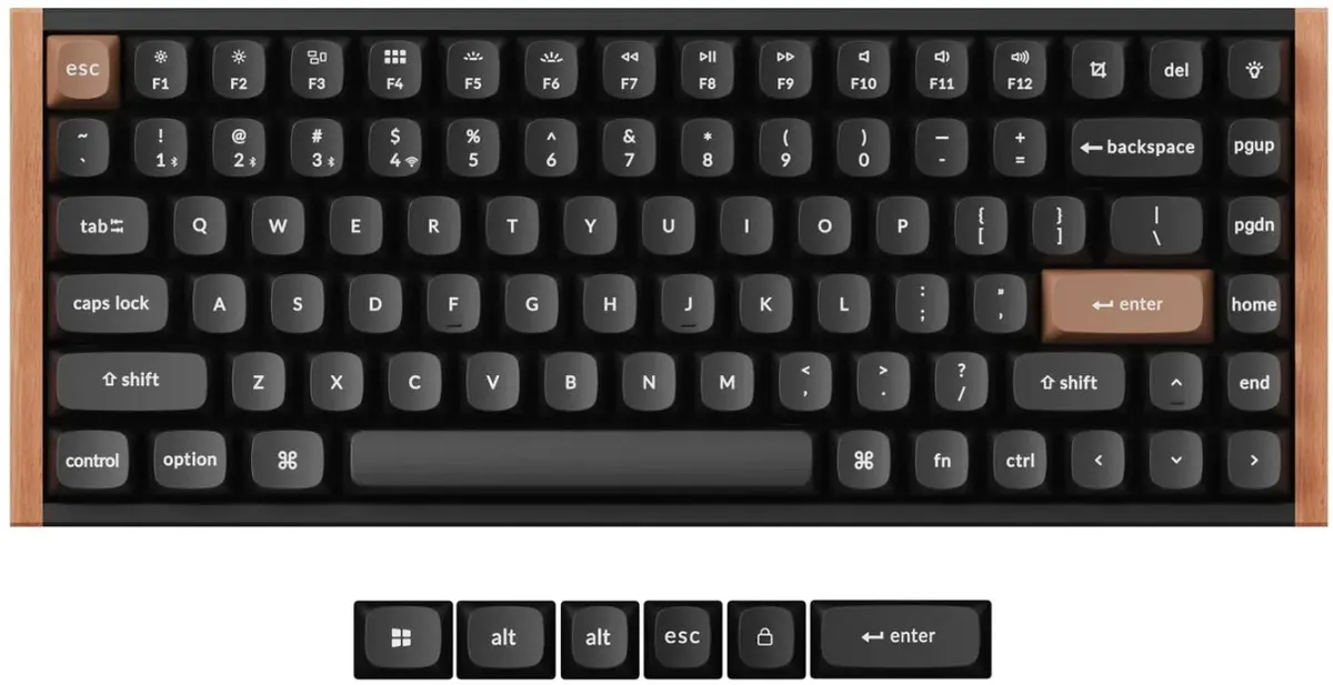 Keychron K2 HE 75% bezvadu mehāniskā