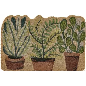 Doormat Beliani ANAMUDI coconut coir 40 x 60 cm natural — entrance floor mat