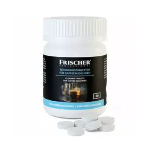 Таблетки для чистки кофемашин FRISCHER FR00016_30 — 30 шт., пластикова банка, компонент для кофемашины