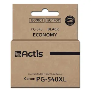 Картридж чернильный ACTIS KC-540 Black — совместимый заменитель Canon PG-540XL, краситель 22 мл, 1 шт.