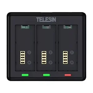 Charger for 3 batteries Telesin S0-BCG-12-TGP for GoPro HERO 13 — 3‑slot USB charger