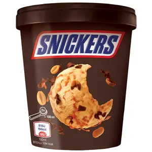 Ice cream tub Snickers 450 ml — Snickers Ice Tub 450ml