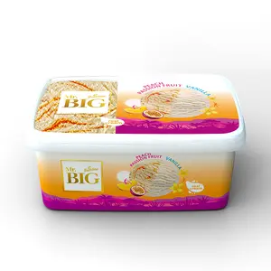MR.BIG Peach-Passion Fruit and Vanilla Flavored Cream Ice Cream 1.4L 680g