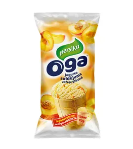 Oga Peach Yogurt Ice Cream in Waffle Cup