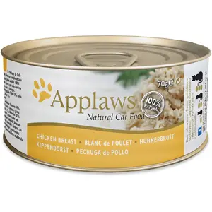 Влажный корм для кошек Applaws Adult Курица 70 г — беззерновой, без глютена и сои