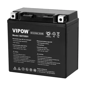 Akumulators motocikliem VIPOW CSB-1214 12V 14Ah 160A