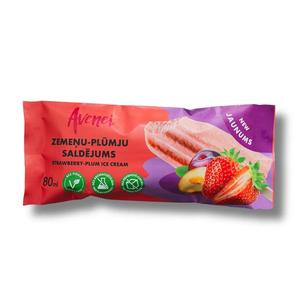 Avenei Zemeņu-plūmju saldējums, 450-27107, 4751030760438