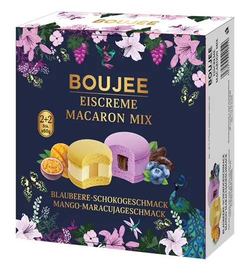 Saldējums makarūns Boujee Mix melleņu un