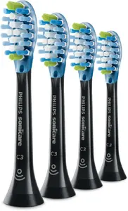 Philips Premium Plaque Defence HX9044/88 Sonic Toothbrush Heads 4-Pack Black