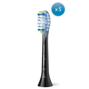 Philips Sonicare Premium Plaque Defence HX9045/88 Sonic Toothbrush Heads 5 Pack Black