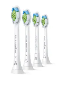 Toothbrush replacement heads Philips HX6064/87 Optimal White — 4 pcs, white, medium bristles