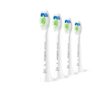 Philips Sonicare Optimal White HX6064/87 Brush Heads 4 Pack White Medium Soft Click-On