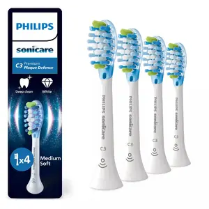 Philips Premium Plaque Defence HX9044/87 Brush Heads White 4 pack