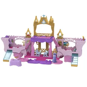 Игровой набор Замок Disney Princess Коляска с трансформацией и куклой Авророй