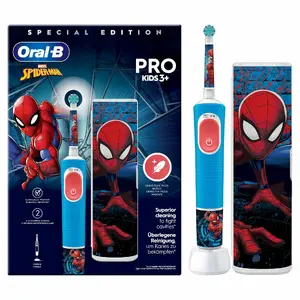Rotating-oscillating toothbrush Oral-B Vitality Pro Kids Spiderman Blue Red Child