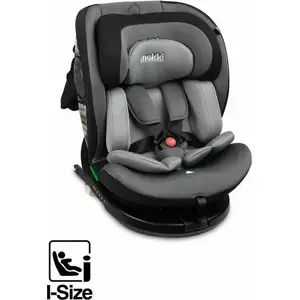 Детское автокресло Caretero MOKKI I‑SIZE серое, для детей 40–150 см
