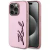 Karl Lagerfeld Wrinkled Metal Signature vāciņš iPhone 15 Pro Max Photo 4