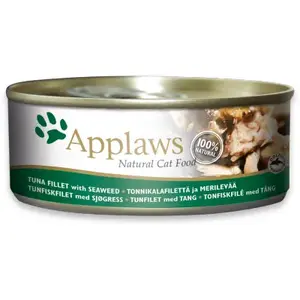 Влажный корм для кошек Applaws Tuna Adult 70 г — 16% белка, 1% жира, 80% влаги, банка