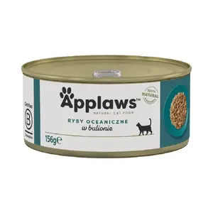Влажный корм для кошек Applaws Ocean Fish in Broth, пауч 156 г — для взрослых, 79% влаги, 17% белка