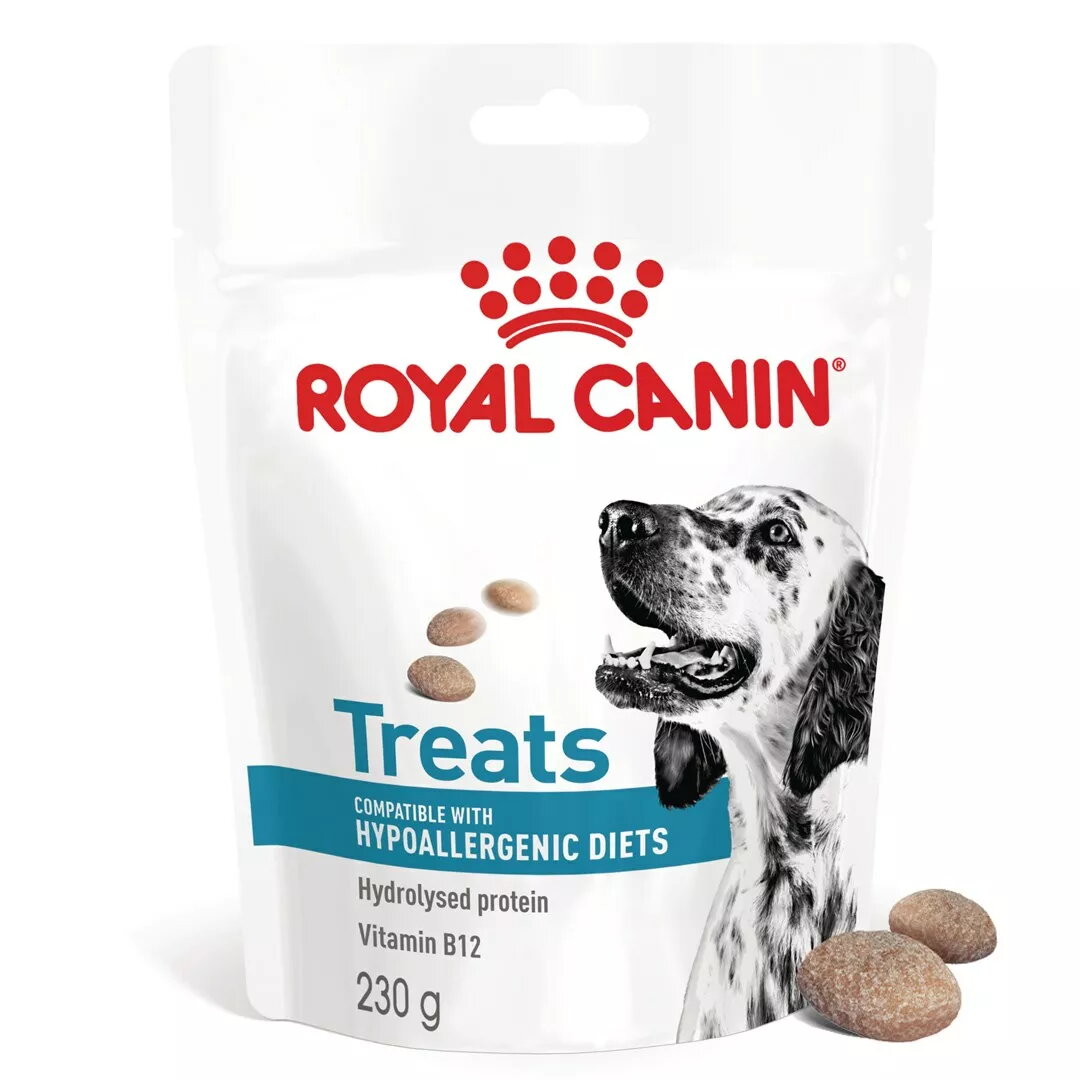 Hipoalerģiskas suņu uzkasas Royal Canin 230