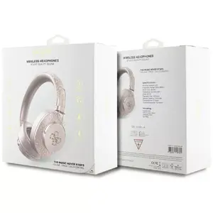 Bezvadu austiņas Guess GUBHS72P4FC4MP Metāla logo Bluetooth