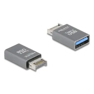 DeLOCK 67230 Переходник USB Type-E USB Type-A Серый
