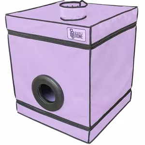 Закрытая BDSM-кабина Secret Dome D-241939 — складная кабина Bukkake, PU/ABS/алюминий, 60×70×60 см, наручники, LED, коврик