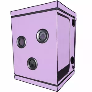 Закрытая BDSM-коробка SECRET DOME Scandale — размеры 100×140×100 см, PU/ABS/алюминий, в комплекте наручники, вентиляторы и LED