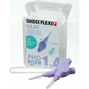 Межзубные щетки Tandex Flexi X-fine конические, лиловый, упаковка 6 шт.
