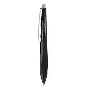 Clip-on retractable ballpoint pen Schneider Electric Haptify Black Medium, pack of 10