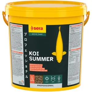 Сухой корм-пеллеты для прудовых рыб sera Koi Professional Summer — 7 кг (36% белка, 5.5% жира, 3.7% клетчатки, 7% влаги)