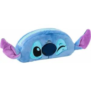 Mīksts zīmuļmaciņš STARPAK Lilo & Stitch — plīša futrālis ar rāvējslēdzēju, viens nodalījums
