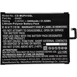 Tablet spare part CoreParts MBXTAB-BA143 Lithium-Ion 3.8V 31.92Wh