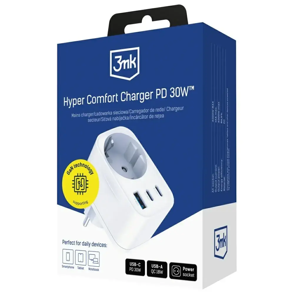 3MK Comfort Charger GaN 30W – lādētājs Photo 5