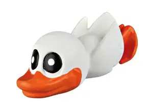 Игрушка с пищалкой Trixie 4011905351766 для собак оранжевая белая 130мм