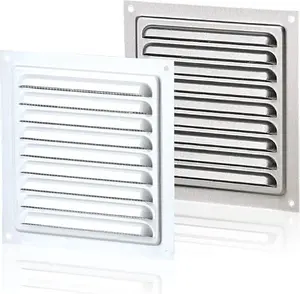Вентиляционная решетка VENTS MVM125S металлическая 125x125 мм белая